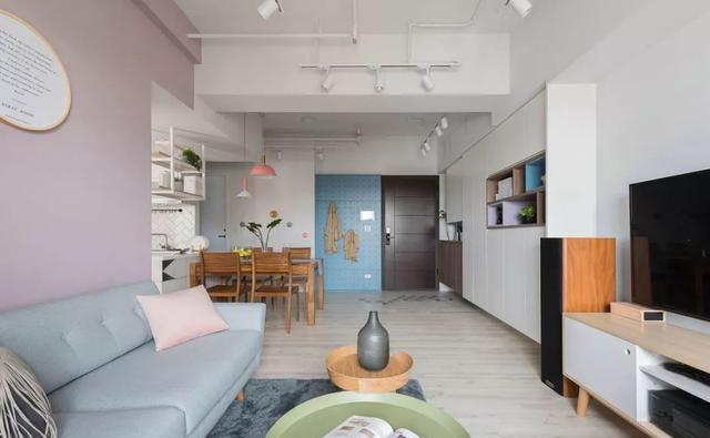 洞洞|112平北欧三室,入户的整体柜,立体地砖,洞洞墙,很有创意!