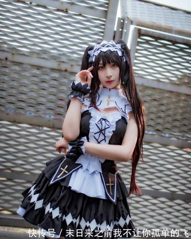 分身|时崎狂三的cosplay，配“黑丝”女仆装的狂三只让人想把她抱回家