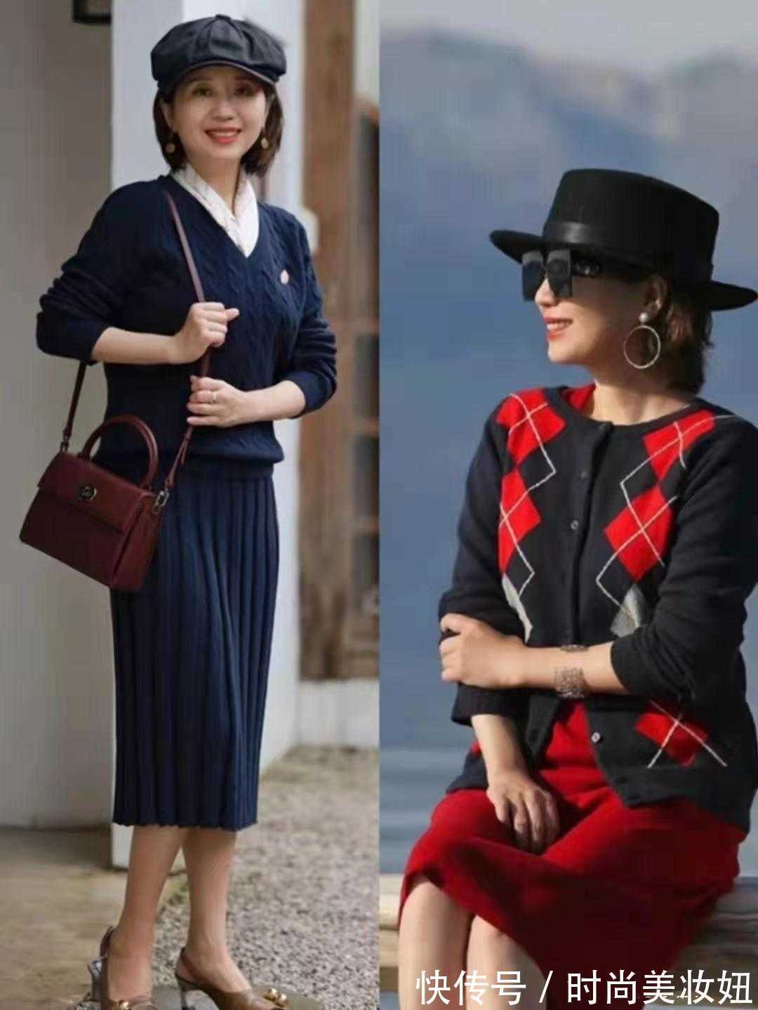 冬季 “过膝裙”才是冬季该有的穿搭,优雅洋气又保暖,照穿显气质