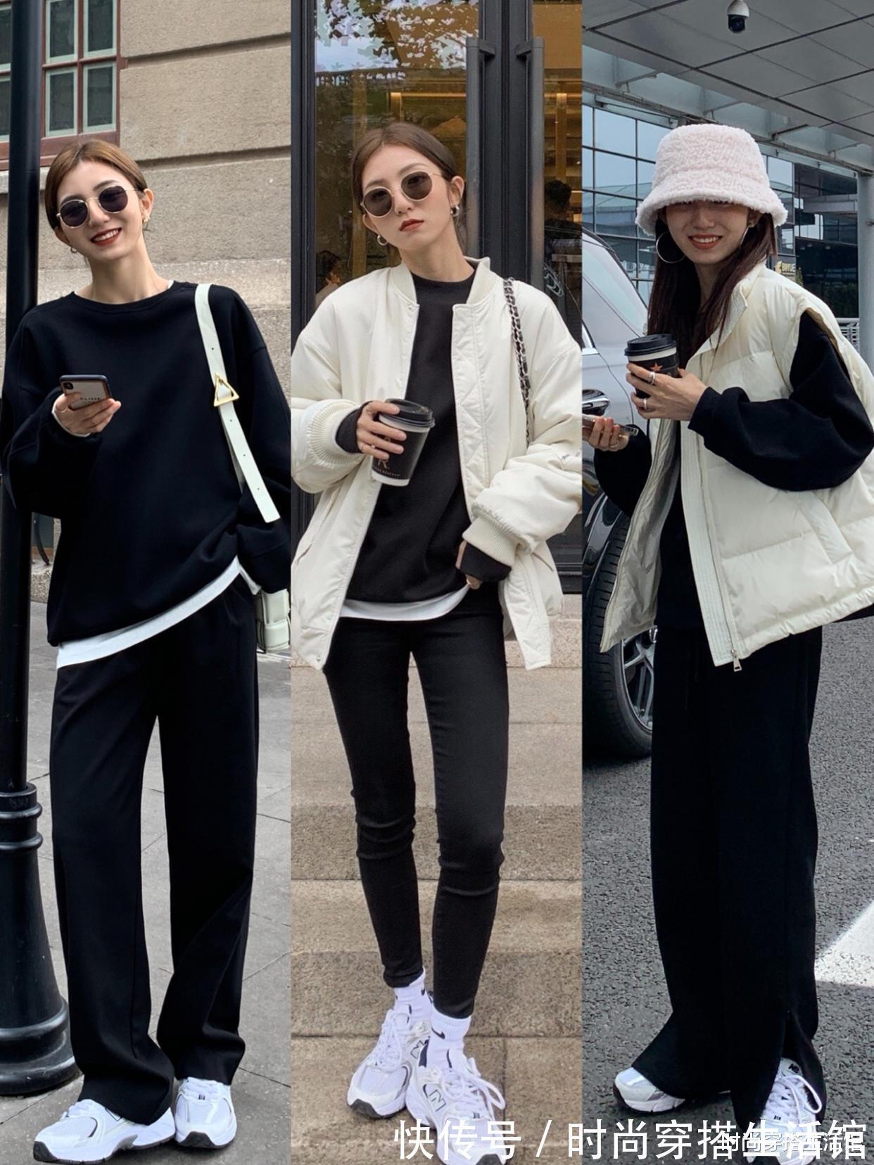 针织衫|冬天穿针织衫,怎么搭配外套和裤子?看她就知道了