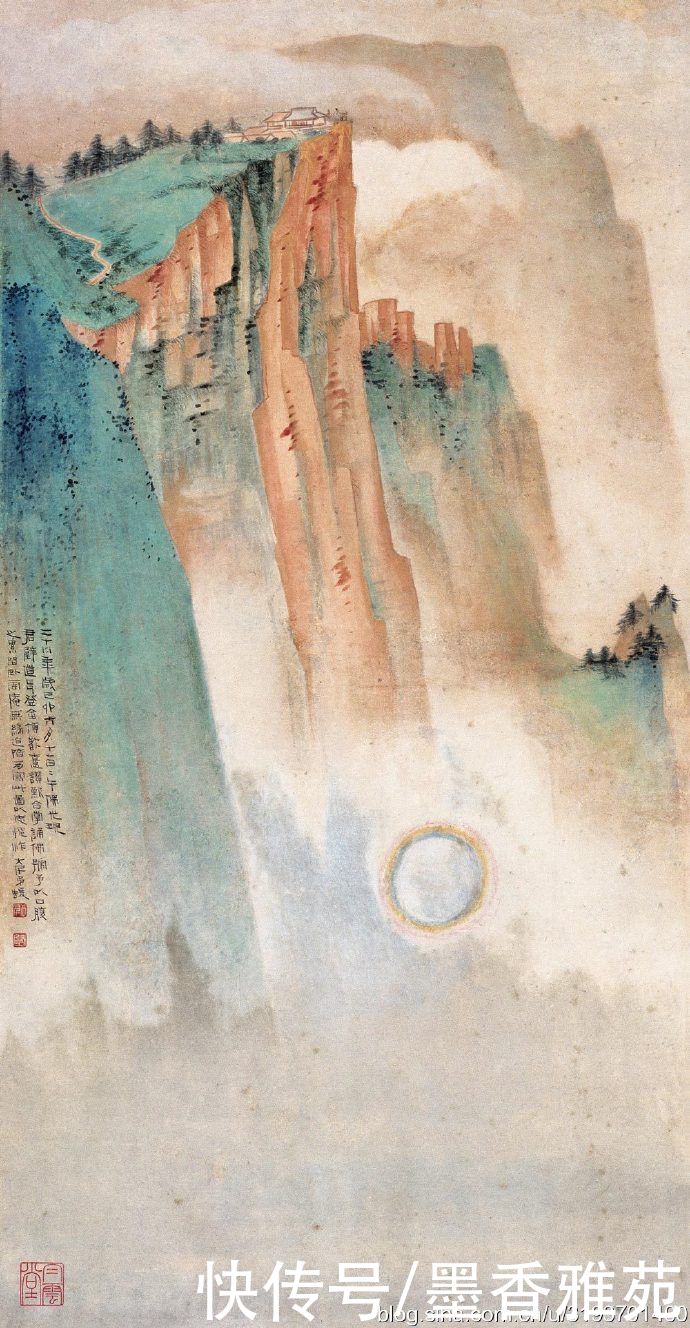 山水画|富丽堂皇——大师张大千精品金碧山水画作品欣赏