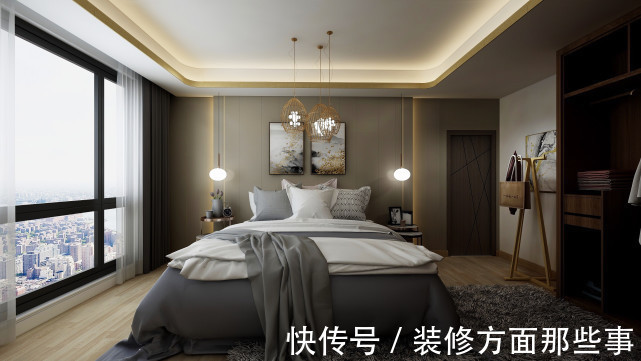 卧室|145平简洁明快的新中式风，这样设计既传承又创新