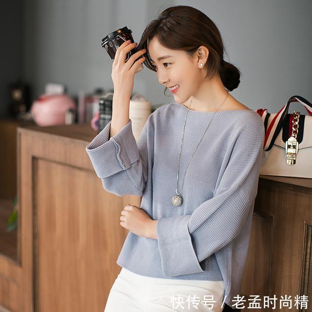 衣女 宽松套头毛衣髦显瘦,穿出你想要的美感与优雅,做冬日的气质女神