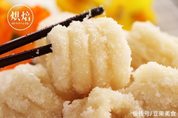 10g|老妈做的糯米白糖糕，怎么吃都不腻