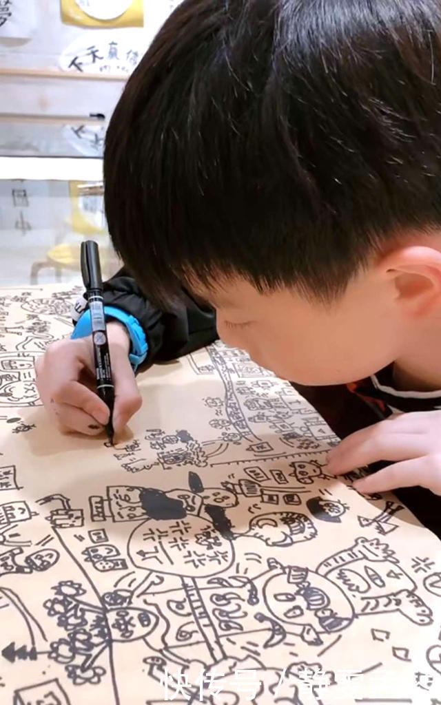 想象力|儿童版《清明上河图》火了,宝宝1天完成巨制,老师看后不淡定了