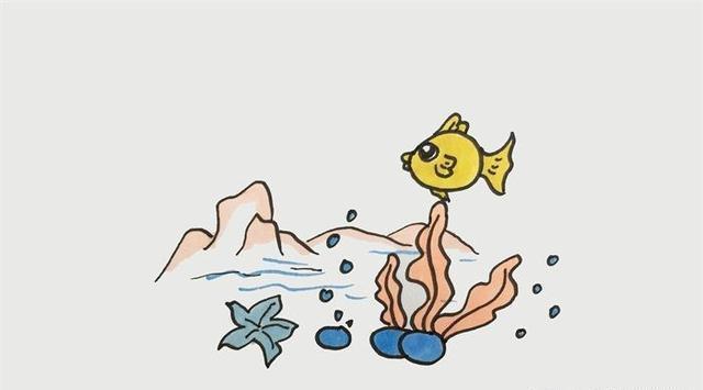 孩子|海底世界怎么画?用这个方法,就可以简单快速地给孩子画出来了