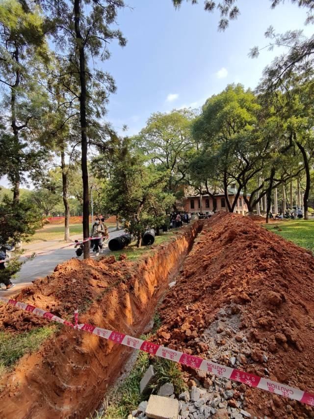 中大南#中山大学一处工地现场疑似又挖出古墓