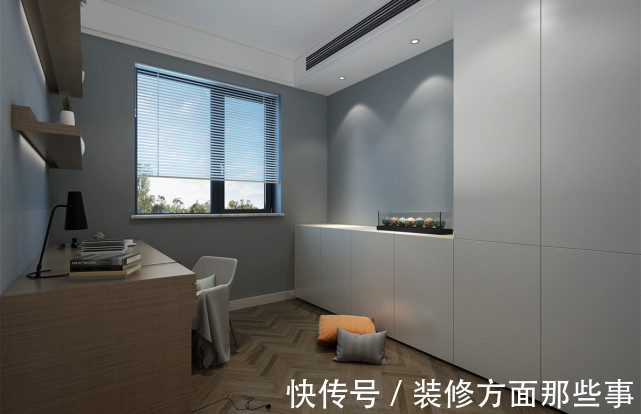 三居室|127平现代风三居室,大面积留白来让空间变得简洁、明亮