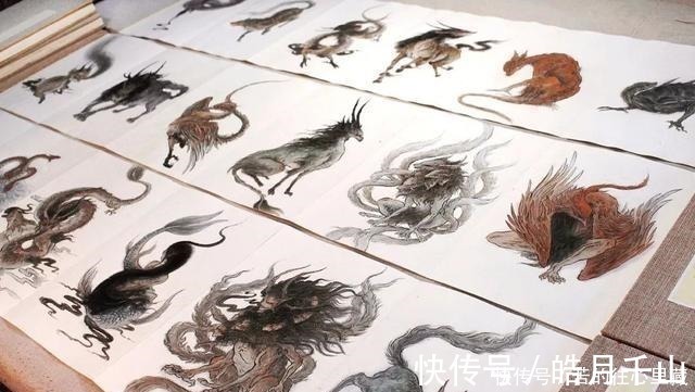 杉泽&90后画师把山海经异兽画活了,成功吸引1000多万粉