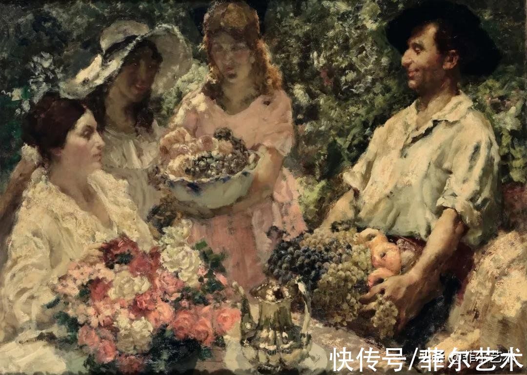 贵妇夫人！不一样笔触的贵妇夫人~俄罗斯画家阿莱西奥·伊苏波夫油画欣赏