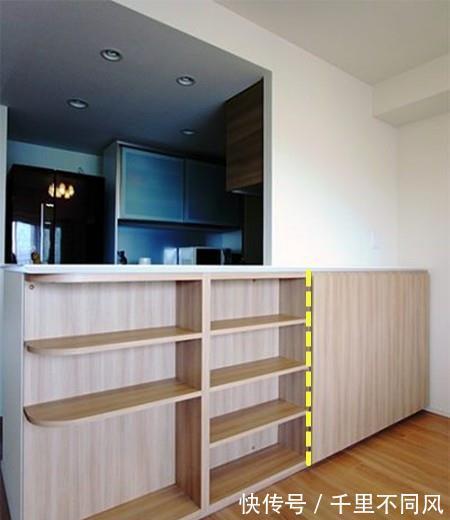 不相上下|老师傅透露:岛台边加10cm宽薄柜,不起眼,收纳力跟橱柜不相上下