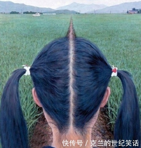 |搞笑GIF:妹子头发长就是优势多多啊,口罩都省了呢