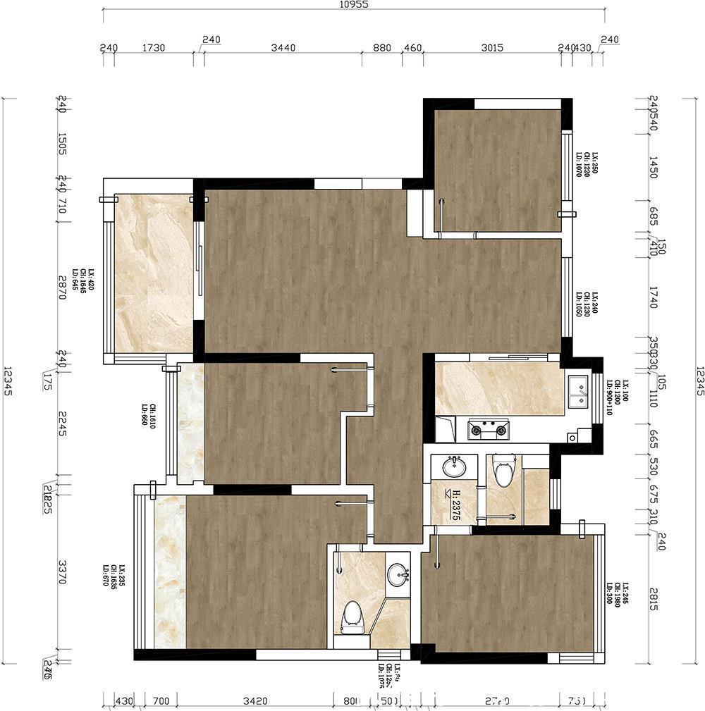 收纳|100㎡精装房半包11万，不砸不拆只做“轻改造”，业主个个来偷师