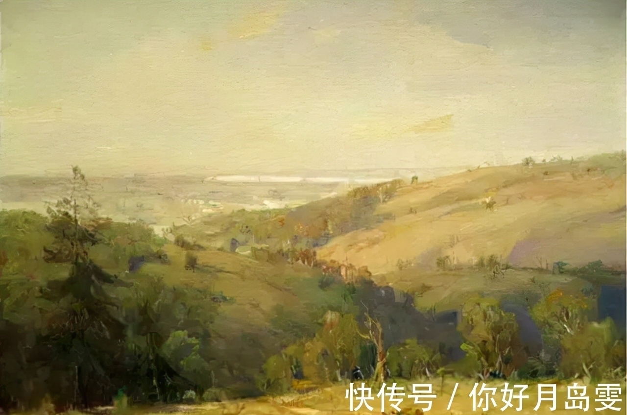 布面油画&著名油画家杨鸣山的风景写生作品,净化心灵!