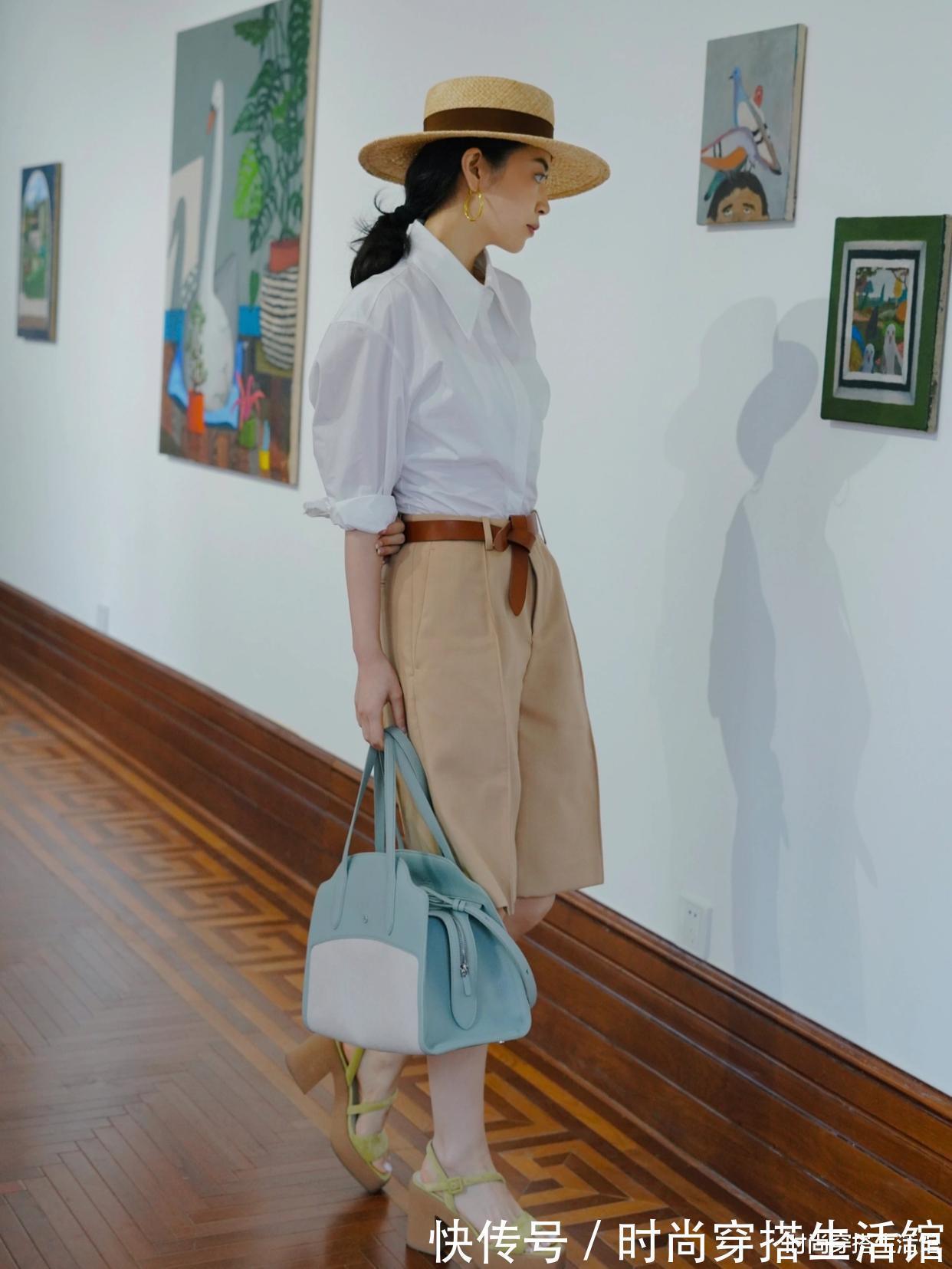 元气满满|真正见过世面的女人,穿衬衫从不配裙子,看三木博主你就知道了