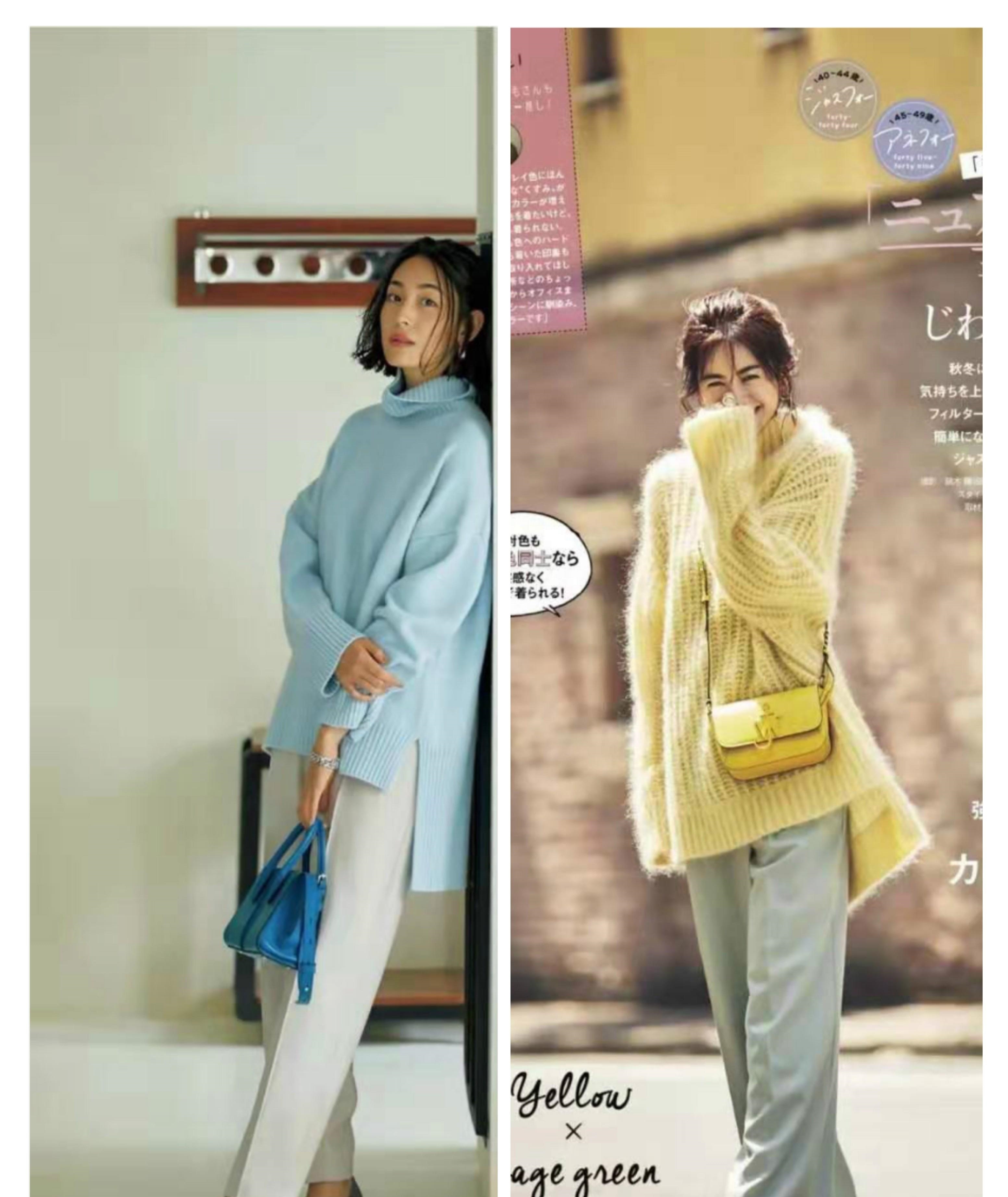 早春最适合针织衫,想要穿出日杂风效果,选款和搭配都要有技巧