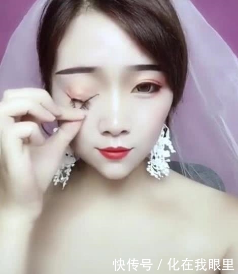 吓跑|新娘婚后用剪刀卸妆吓跑新郎,妆后差别判若两人,网友:骗婚