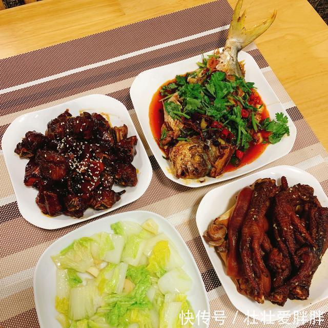 晚餐|周末晚餐 干烧鲳鱼 红烧排骨