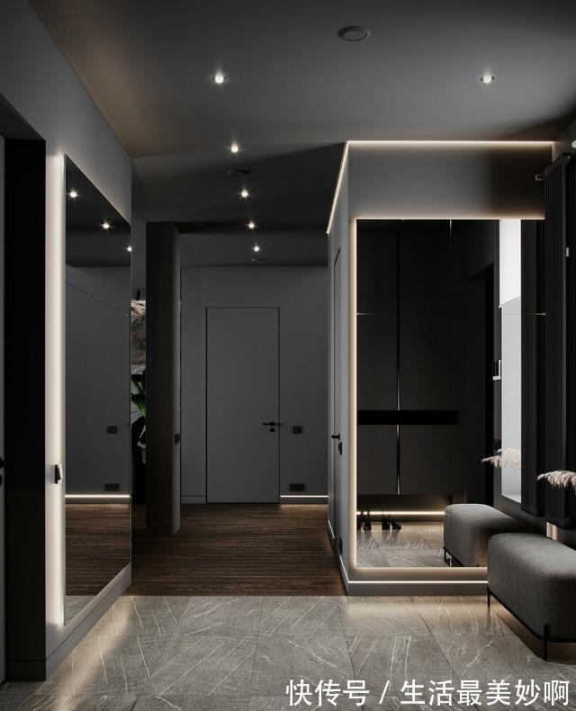 背景墙|工业风格的复式大宅,高级又有质感,健身房很帅气!