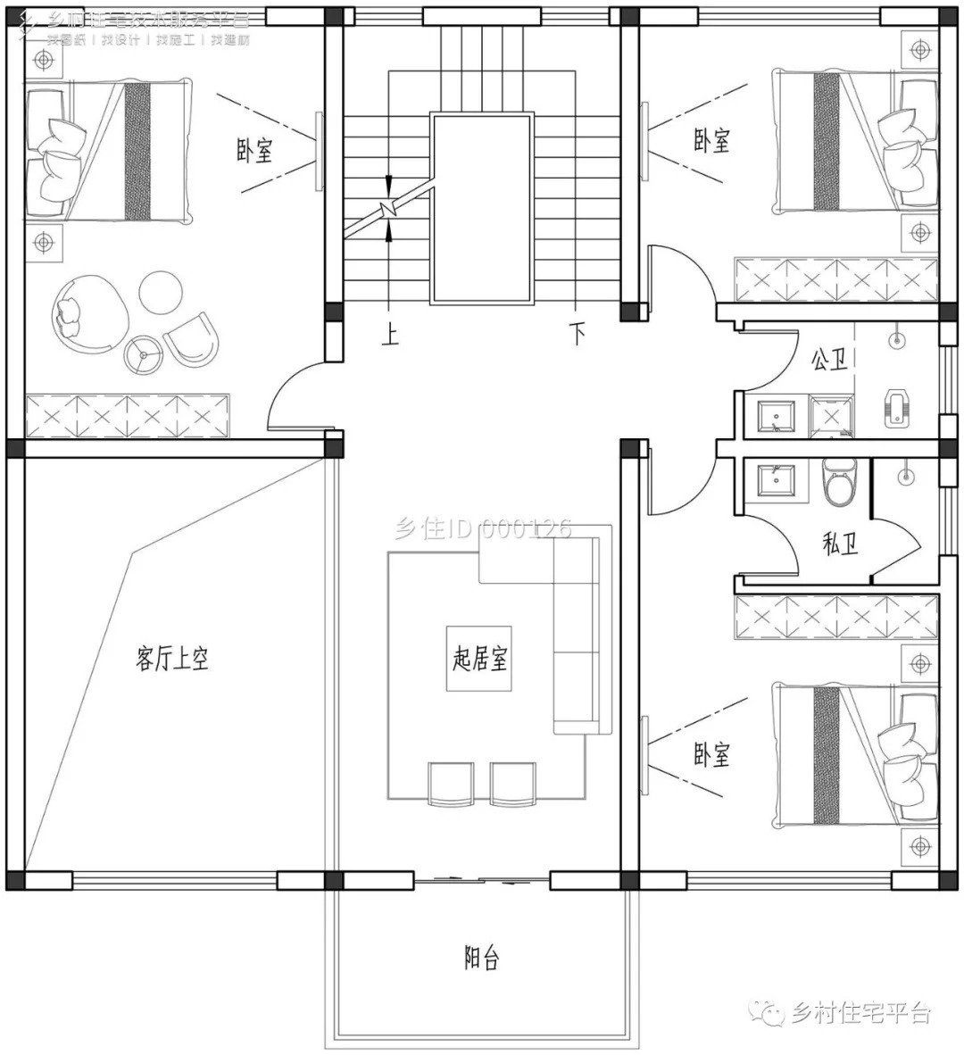 造价|乡住土建造价参考78.6万，面宽12.5m×进深13.7m 二层欧式风格别墅