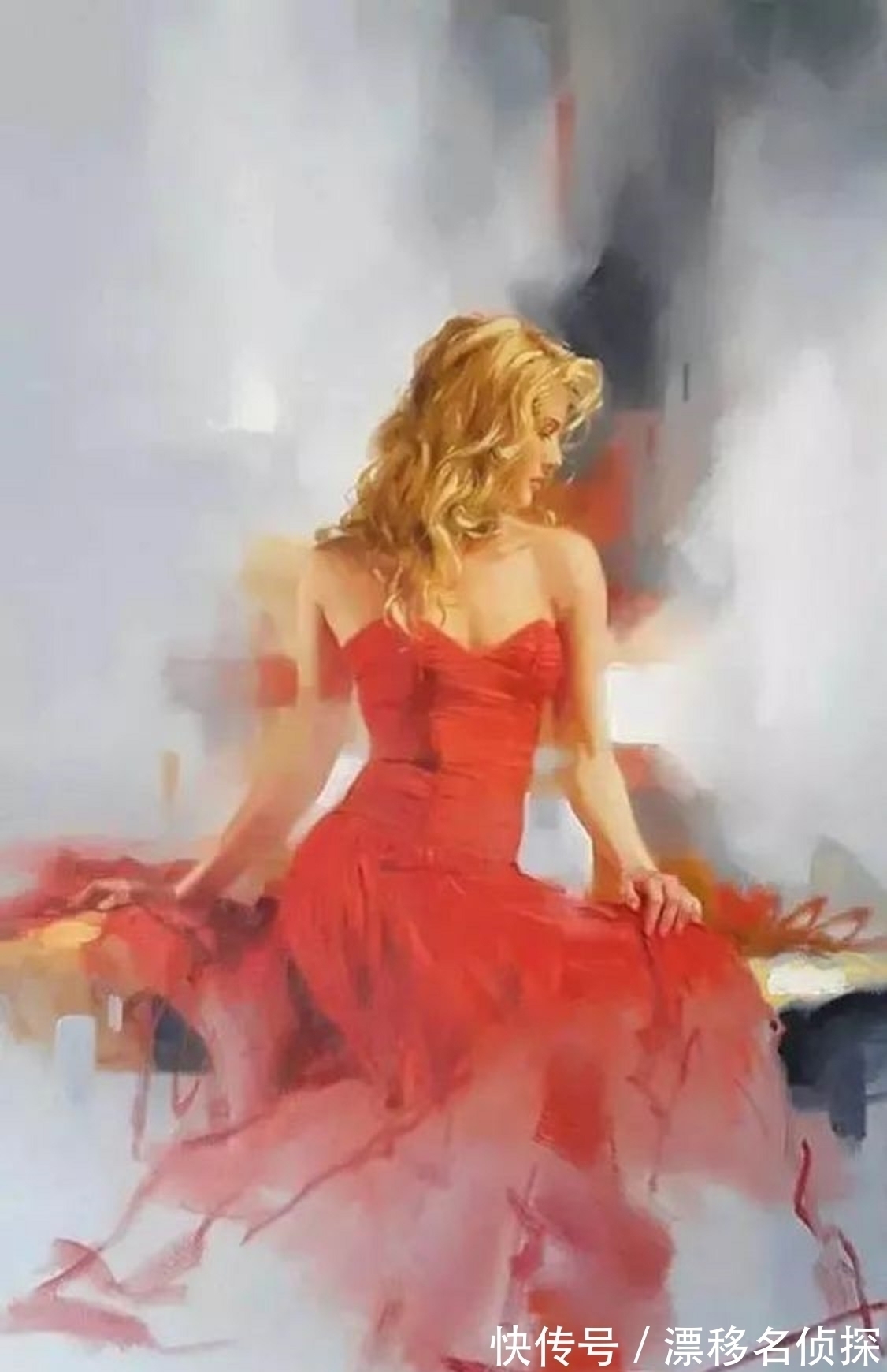 绘画作品$明艳的色彩中迸发出唯美惊艳的女性魅力——擅画女人的约翰逊