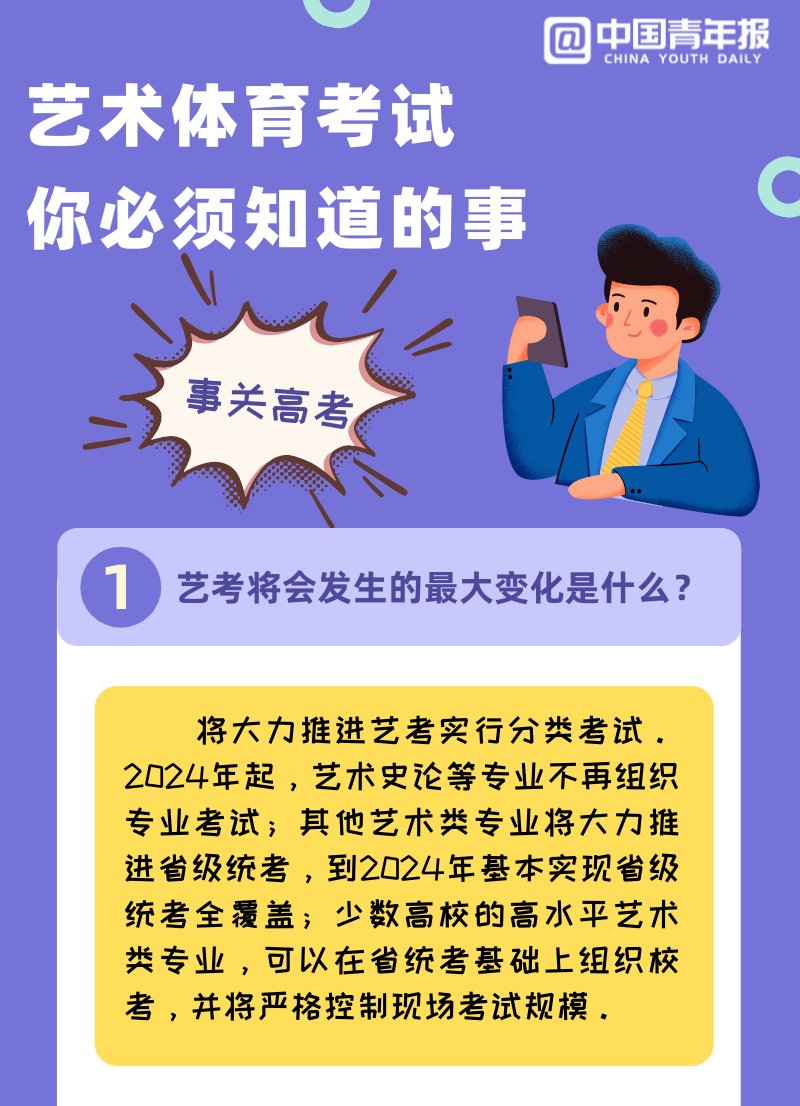 图解|图解：事关高考，关于艺术体育考试你必须知道的事