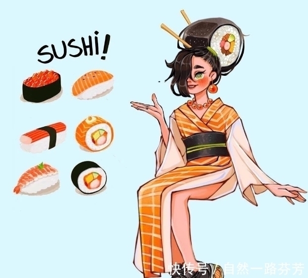 潮流|拟人化的食物你见过吗？草莓蛋糕穿起lolita，彩虹糖变身潮流女孩