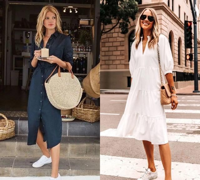 帆布鞋|把高跟鞋放一边!鞋底1cm的“平底鞋”成宠儿,搭连衣裙优雅时髦