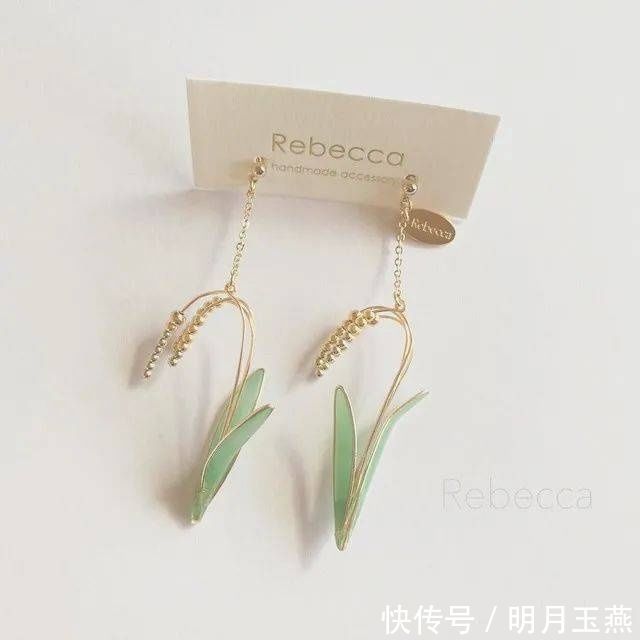 日本 日本一小姐姐手作水稻型耳饰,灵感是来自 网友:惟妙惟肖,看饿了!
