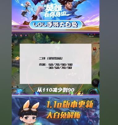依旧|LOL手游新版本，第一人大白兔表示削弱无关痛痒，赵信依旧是T0打野！