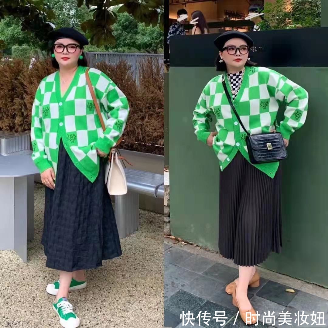 显瘦 这才是“微胖身材”的穿衣典范,扬长避短太显瘦,每套都好看