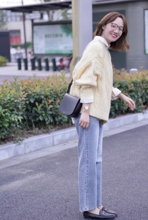 小个子 优雅女人都穿“乐福鞋”,比小白鞋更显气质,小个子也可以hold住