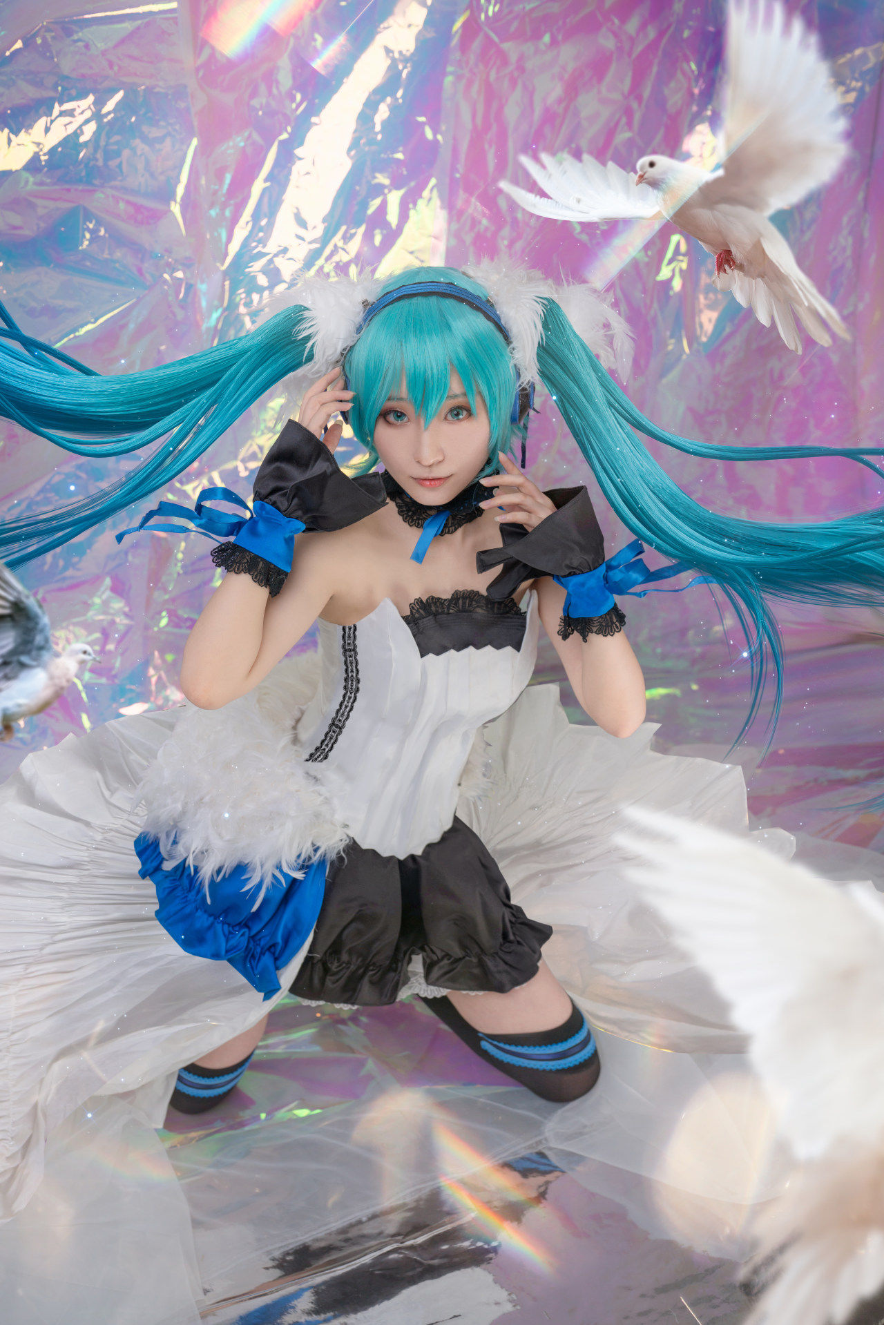 初音未来|VOCALOID初音未来第七龙神miku联动cosplay