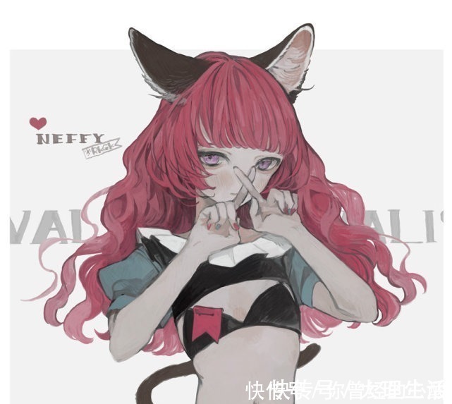 发色|当猫咪被画师拟人化,化身猫耳娘,值得点赞