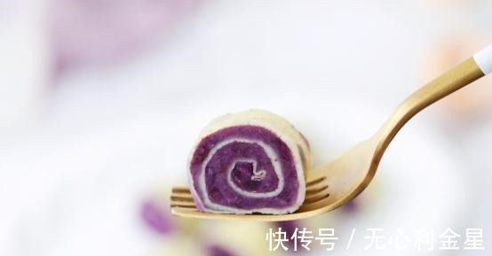 高颜值的紫薯鸡蛋卷,比蛋糕松软,好吃还好看!