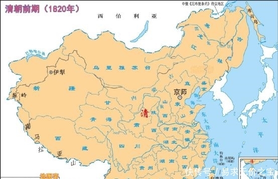 其它朝代都用两种以上颜色画中国古代版图,为何清朝只需一种