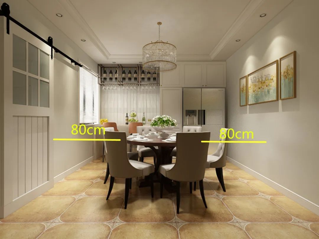 动线|餐桌加椅子要多大空间？餐桌椅摆放与尺寸参考，看这篇就知道了