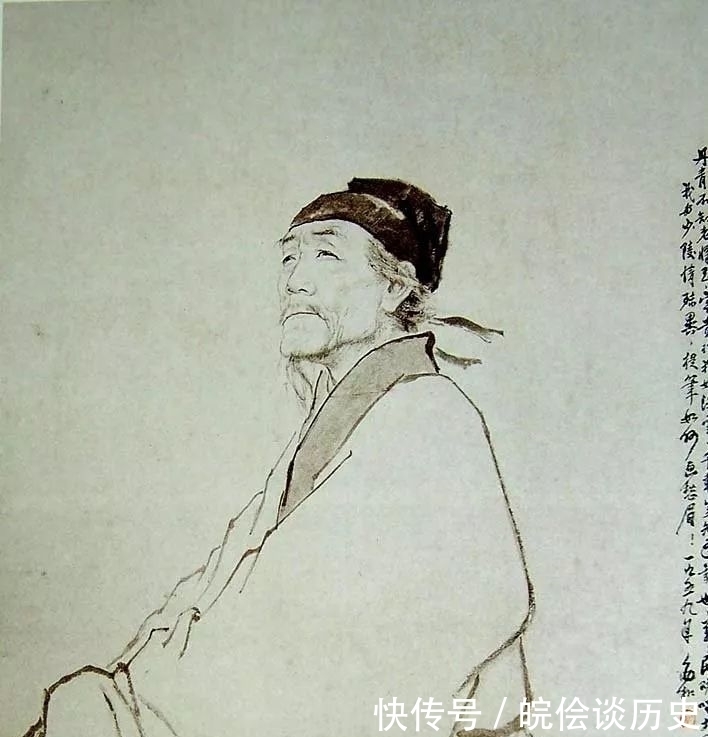 诗仙李白|人尽皆知的杜甫画像，原来是个近代画家照自己的样子画的！