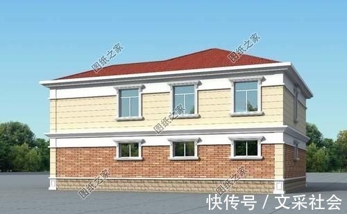 户型|五开间二层自建房布局图,看了谁还在城里买房啊