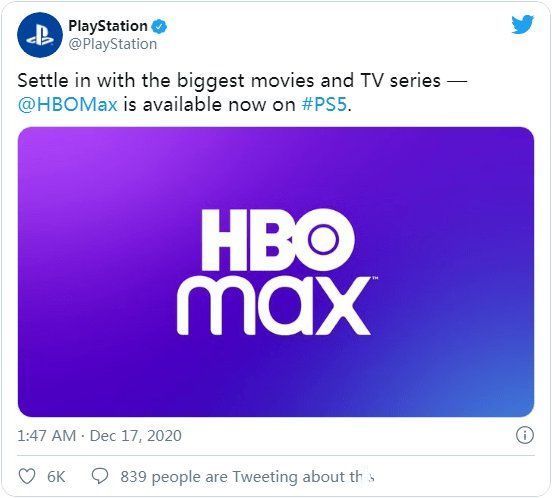 视频|PS5上线HBO Max流媒体视频服务 迎来业内最大影视资源库