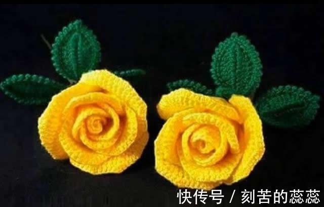 钩针玫瑰花,这么漂亮的花,都是一针一线钩出来的!附图解教程