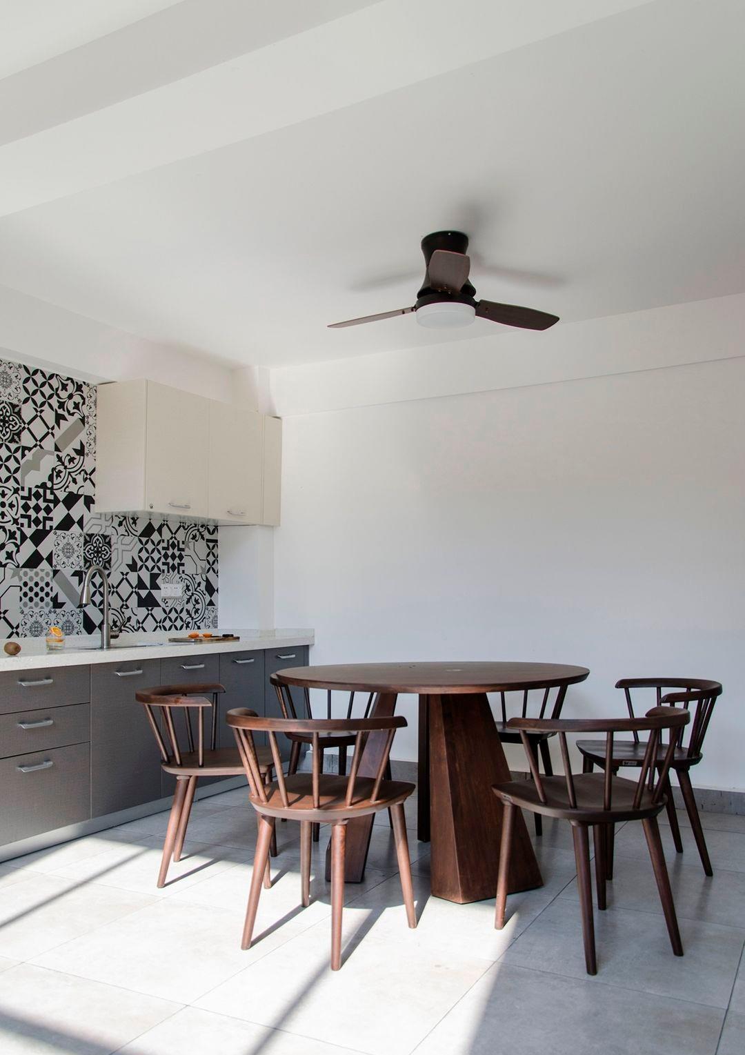 业主|80平的复式空间,经典的黑白搭配森系绿色,打造让三代人舒适的家