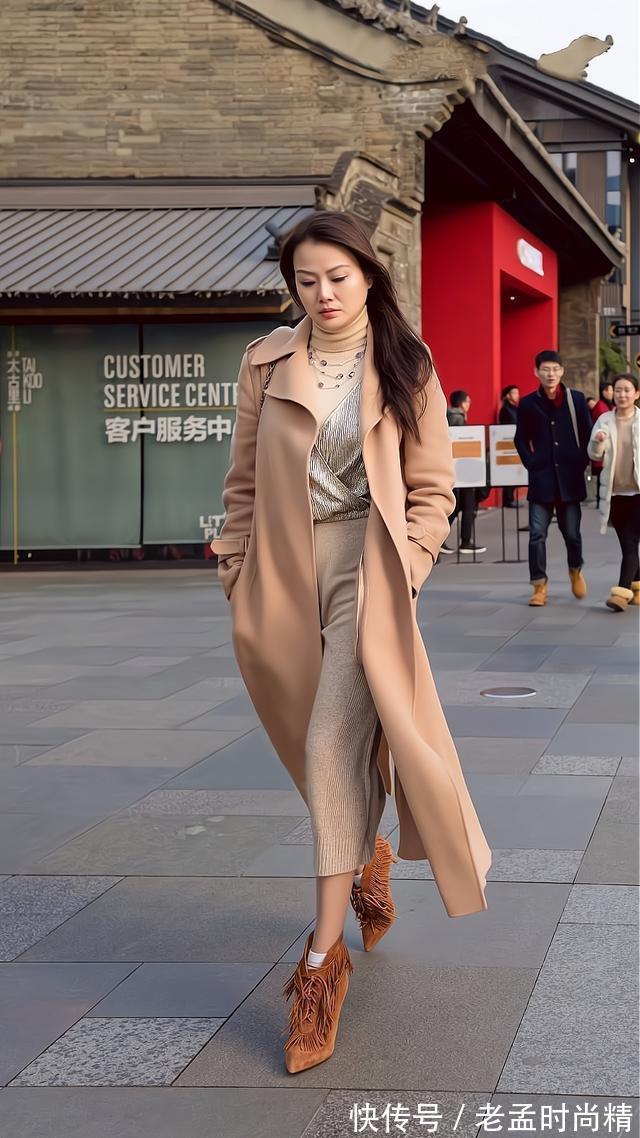 搭配|穿风衣还在配打底裤,早过时了今年流行这样穿高级又时髦