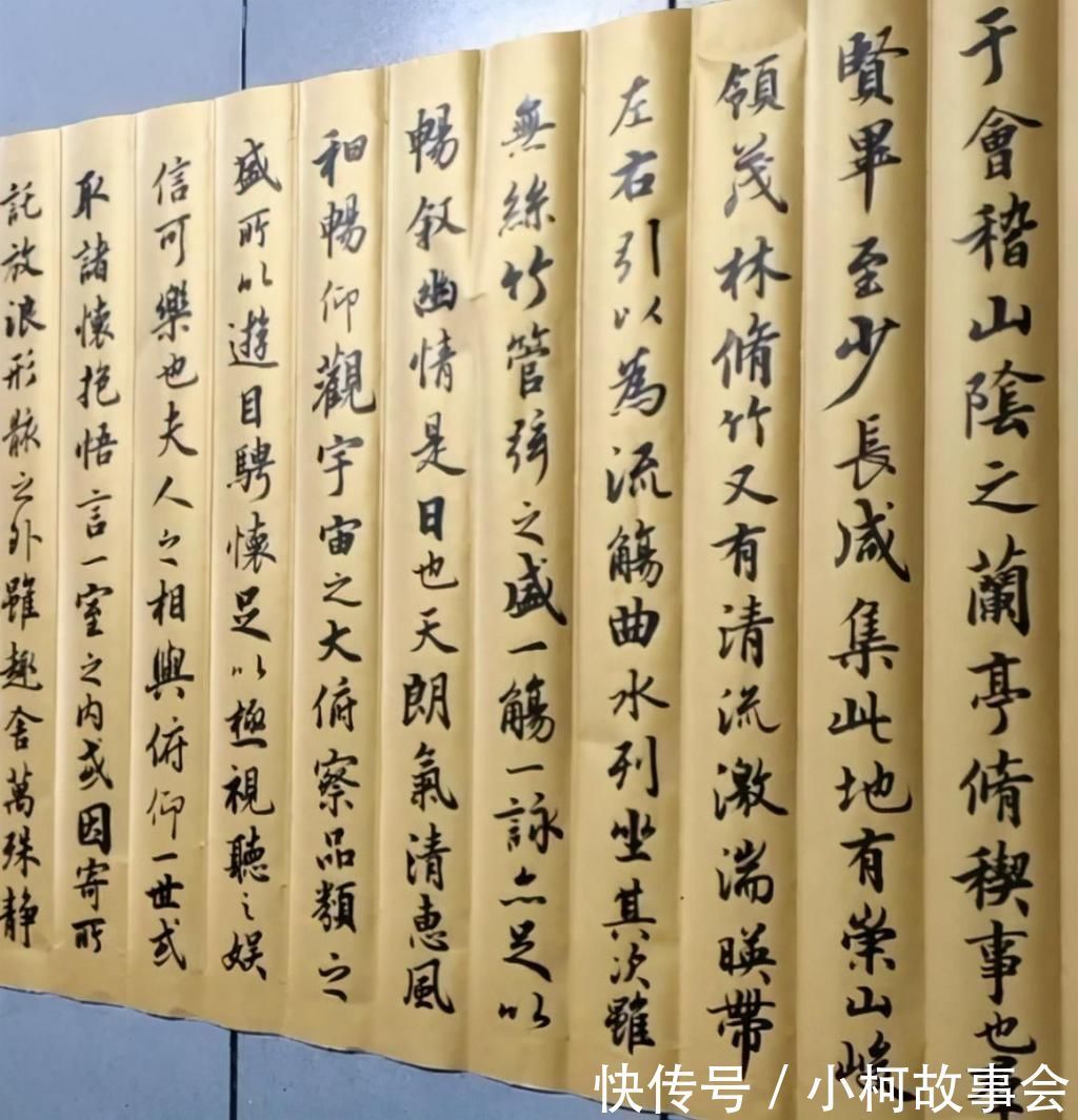 民间@民间高手写《兰亭序》,不输中书协的专家,提笔舞墨就已经赢了