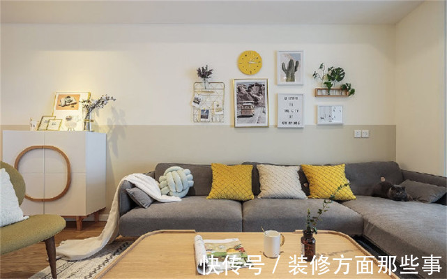 归属感|112平原木简约的柜体与软装搭配，让人很有归属感