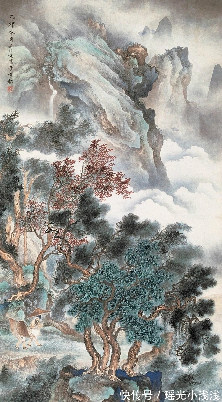 山水画家@天妒英才！一位在世45年的著名山水画家