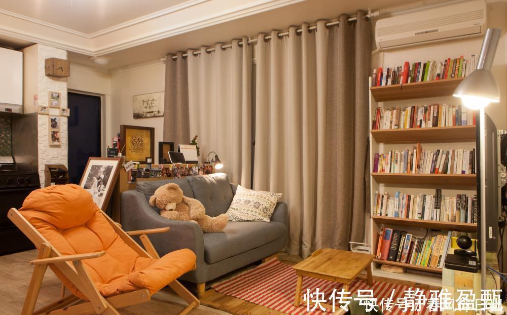 夫妻|丁克夫妻的家56㎡面积不大,舍弃一间卧室改成衣帽间,住着舒服