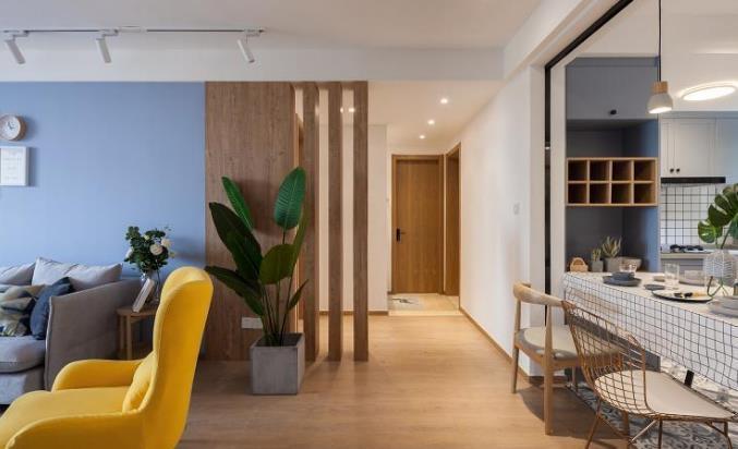 餐边柜|表姐花15万装修简约风婚房,一进门就被地砖迷住,以后我也这么装