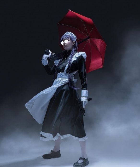 俄罗斯|俄罗斯正妹COS《黑礁》战斗女仆长 反差御姐战力爆炸