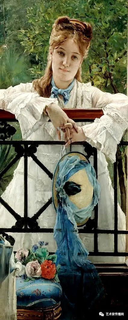 阿尔弗雷德|史蒂文斯 油画人物欣赏